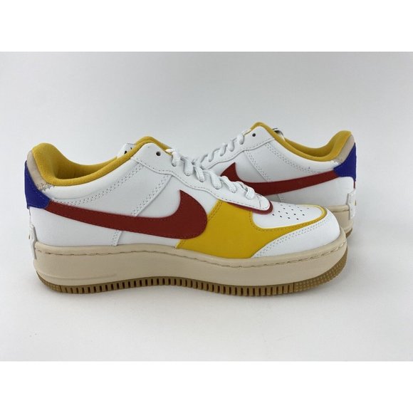 Nike Air Force 1 Shadow Multi Color Women's Sneakers Shoes White CI0919-118 - Picture 11 of 12